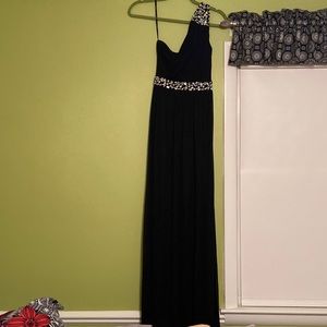 Speechless Black Rhinestone Evening Gown. Juniors 3